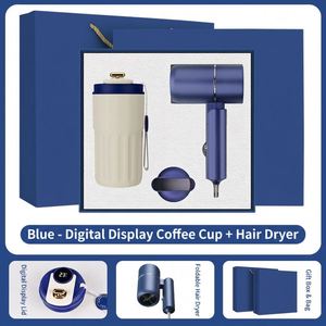 Set de Regalo Empresarial Directo de Fábrica, Termo 2 en 1 de Acero Inoxidable Personalizado y Secador de Pelo Eléctrico Portátil, Regalo para el Día del Padre - Product Image 2