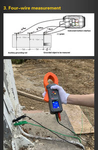 ES3022 Pince de test de résistance de pieu au sol instruments de test 2000ohm résistivité du sol 9999k ohm pince USB terre sur testeur - Product Image 3