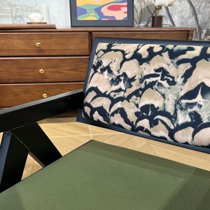 Nordic Modern Upholstered Living Room <b>Chair</b> - Fabric <b>Cushioned</b> Wooden Frame Backrest <b>Chair</b> for Restaurant Hotel or Coffee Shop - Product Image 4