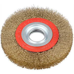 DELUN Industrial Brass <strong>Wire</strong> <strong>Brush</strong> Crimped Stainless Steel <strong>Wire</strong> Wheel <strong>Rotary</strong> Drill Deburring Cleaning <strong>Brush</strong> OEM - Product Image 2
