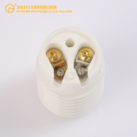 Venta al por mayor de fábrica Base de bombilla impermeable E17 Bombilla de zócalo de cerámica Porcelana 3D Base de lámpara de luz Led Focos de madera Lámpara Led