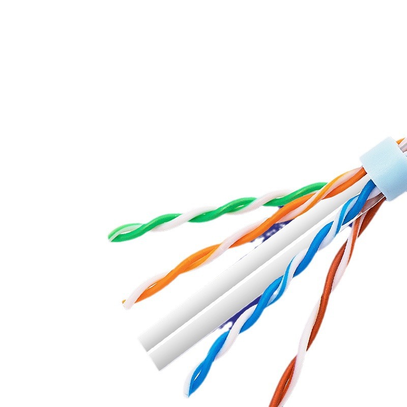 สายเคเบิล Cat6 สำหรับใช้งานภายนอกอาคาร แบบไม่มีฉนวนหุ้ม ทองแดงอัลลอยปลอดออกซิเจน ขนาด 0.5