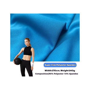 140G Chất Lượng Cao Siêu Mịn Mềm Mại Thoáng Khí 90% <span class=keywords><strong>Polyester</strong></span> 10% Spandex Thể Thao Vải Nhanh Chóng Làm Khô Yoga Quần Áo - Product Image 1