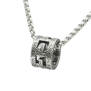 Collier pendentif géométrique en acier inoxydable pour homme, style punk rétro ajouré, bijoux de mode - Product Image 5