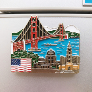 Bán Buôn Thời Trang Loạt Các Phong Cách USA Kim Loại Tủ Lạnh Nam Châm Tùy Biến Du Lịch Tủ Lạnh Nam Châm - Product Image 3