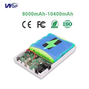 China wgp solução de fonte de alimentação única-parada, oem backup 18650 bateria de íon de lítio usb dc 5v 9v 12v mini ups para roteador wifi