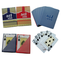 Cartes à jouer en PVC Jumbo Index de haute qualité Cartes de jeu en plastique haute durabilité