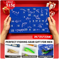 KAM OEM Boîte Mystère de leurres de pêche Calendrier 2026, leurres de pêche pour Pêcheurs, Mari, Amis, cadeau de leurres pour la pêche au bar
