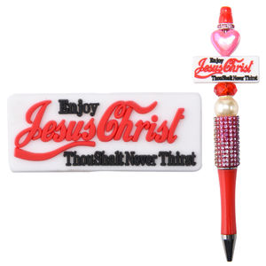 Cuentas de Silicona para Hacer Bolígrafos, Cuentas de Silicona con Diseño de Jesús, Cuentas de Silicona con Diseño de San Judas para Bolígrafos - Product Image 3