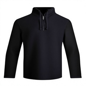 Cardigan sport à capuche zippé pour homme, en tricot uni, écologique, coupe ajustée, sweat-shirt d'hiver - Product Image 3