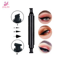 Stylo effaceur d'eye-liner double face en forme de diamant avec logo personnalisé, pour les yeux, longue tenue, naturel, imperméable, séchage rapide, résistant à l'huile