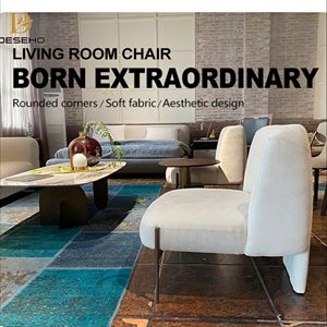 Simplicité italienne moderne ensemble de chaises de loisirs inclinables en cuir velours tissu pour la maison sectionnel salon caractéristiques pour la toux - Product Image 5