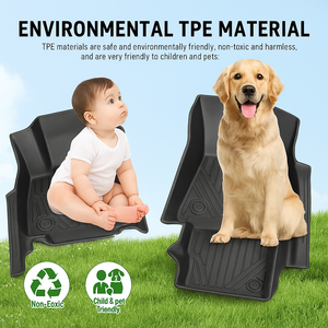 Alfombrillas de TPE para <span class=keywords><strong>Ford</strong></span> 5D |   3PCS Cobertura Total |   Tapetes para Auto Resistentes, Impermeables y Antideslizantes, <span class=keywords><strong>Precio</strong></span> Directo de Fábrica - Product Image 6