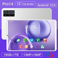 2025 Smart 5G Tablet PC con 16GB de RAM y 256GB de almacenamiento para una experiencia de oficina y entretenimiento de aprendizaje sin problemas