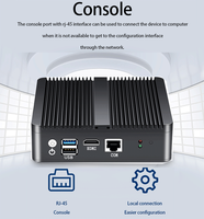 Pare-feu PfSense OPNSense Appareil réseau Passerelle Routeur VPN Mini PC Ordinateur avec processeur Quad Core J1900 6 ports LAN Gigabit Ethernet