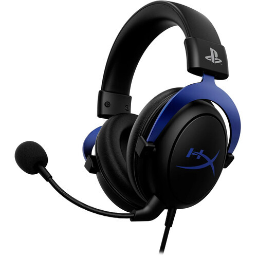 HyperX Cloud Blue Wired Gaming Headset In-Ear Headphones with Mic Compatible with PS4 PS5 PC Gaming Earphones