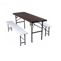 Table de séminaire en plastique blanche résistante pliage en plastique de conférence de 6 pieds dans la demi table pour le bureau