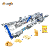 Commerciële Automatische Chips Lijn Fabrieksapparatuur Voor Gesneden Aardappelchips Maken Aardappelchips Makende Lijn