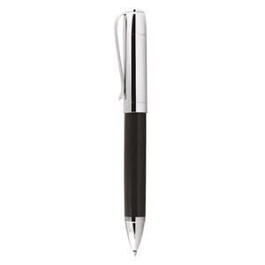 Penna a Sfera in Metallo con Cappuccio Cromato Nero, Design Classico, Strumento di Scrittura - Product Image 2