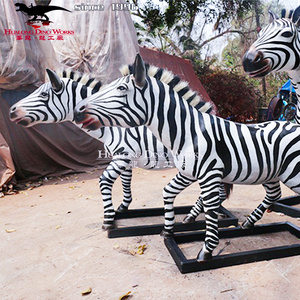 <span class=keywords><strong>Parque</strong></span> zoológico Artificial decorativa estatuas de animales vida tamaño Animatronic Animal cebra - Product Image 4