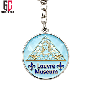 14 ans d'usine porte-clés métal émaillé personnalisé porte-clés thème <span class=keywords><strong>tourisme</strong></span> français Seine musée du Louvre cathédrale Notre-Dame - Product Image 3