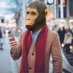 <span class=keywords><strong>Gorilla</strong></span> <span class=keywords><strong>maschera</strong></span> per la palla di Halloween Horror finta Cosplay di simulazione in lattice auricolare per le decorazioni del partito - Product Image 4