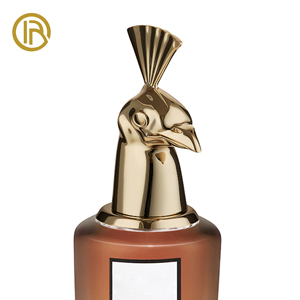 Capuchon de parfum en Zamac artisanal exquis OEM ODM avec portraits de têtes de bêtes et d'animaux pour les marques de parfums artistiques - Product Image 5