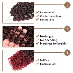 Extensiones de Cabello Afroamericanas, Estilo Hip-hop, Rizos Latinoamericanos, Cabello de Ganchillo, Passiontwist, Dreadlocks, Cabello Largo y Rizado - Product Image 4