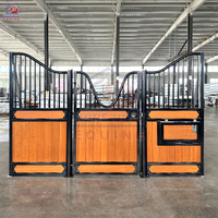 Porte coulissante en bois sur mesure pour écurie de chevaux, box d'écurie équestre pour ferme et club d'équitation