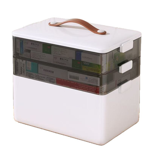 Caja <span class=keywords><strong>de</strong></span> Almacenamiento <span class=keywords><strong>de</strong></span> Medicamentos, Extra Grande, Multicapa, para el Hogar y la Familia, Botiquín <span class=keywords><strong>de</strong></span> <span class=keywords><strong>Primeros</strong></span> <span class=keywords><strong>Auxilios</strong></span> Portátil, <span class=keywords><strong>de</strong></span> Plástico, para Verano - Product Image 1