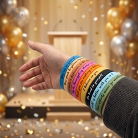 Bracelet en silicone personnalisé, bracelet imperméable, cadeaux promotionnels pour événements, bracelet en caoutchouc imperméable, logo personnalisé