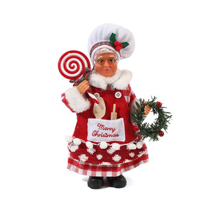 Figura Decorativa de Santa Claus Chef para Dropshipping en Shopify, Adorno Navideño de Dibujos Animados para Mesa de Hotel o Restaurante - Product Image 1