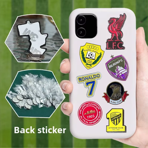 Fußball-Meister-Awards Metall-Team-Logo Handy-Aufkleber & Abzeichen Langlebig Großpackung für Fan-Artikel & Zeremonien - Product Image 4
