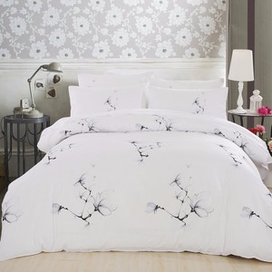 Bán Buôn Đơn Giản Rửa Sạch Bông Chải Bốn Mảnh Đặt Mô Hình Đơn Giản Tấm Ga Giường Chăn Bìa Ký Túc Xá Ba Mảnh Bộ Đồ Giường Bộ - Product Image 2