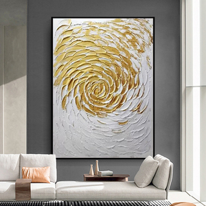Arte de pared moderno personalizado al por mayor 100% pintura al óleo hecha a mano en lienzo de textura gruesa <span class=keywords><strong>cuadro</strong></span> abstracto para decoración de hotel Dafen - Product Image 3