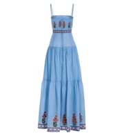Nuevo Vestido de Playa Maxi sin Mangas con Tirantes y Cintura Natural, Estilo Dulce y Ecológico para Niñas