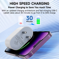 Vente en gros 45W PD 3.0 Compatible GaN Chargeur rapide pour ordinateurs portables Tablettes Accessoires mobiles avec prise UE Protection ignifuge Inde