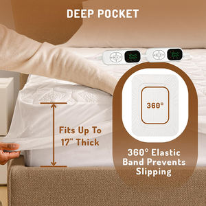 Su misura di grandi dimensioni Multi-zona di riscaldamento sotto coperta PTC + NTC protezione materasso elettrico - Product Image 6