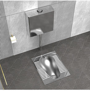 WC à la turque sur mesure en acier inoxydable 304, anti-odeur, design moderne et épuré, à poser au sol, pour écoles et centres de rétention - Product Image 4