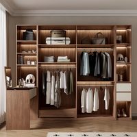 Bureau d'angle intégré avec armoire en bambou, meuble de chambre moderne et simple à assembler, portes battantes en bois massif, durable