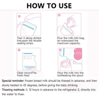 Sac de conservation du lait maternel à fermeture éclair, pochette de sécurité pour bébé, Kwin Pack, sans BPA, pré-stérilisé, debout, en plastique pour femme avec boisson pour bébé