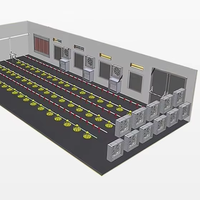 Nouvelle ligne d'alimentation automatique pour poulets de chair PUHUI PH-C01 de haute qualité, en matériau PP, garantie 1 an, pour l'élevage avicole, 10 kg