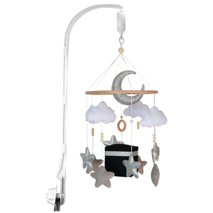 Mobile musical islamique personnalisé en bois pour berceau, avec chansons du Coran et Kaaba, cadeau de naissance neutre pour bébés de 0 à 12 <span class=keywords><strong>mois</strong></span> - Product Image 4