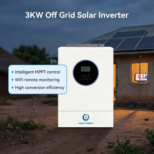 Système solaire haute efficacité 3KW 3000W hors réseau pour usage domestique, tension de sortie 220/230/240VAC, 3kw, batterie au lithium, fonction de relancement automatique - Product Image 4