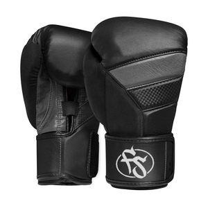 Venta al por mayor de guantes de boxeo de cuero genuino de vaca y cuero PU impreso personalizado OEM Logo etiquetado accesorio de artes marciales - Product Image 6