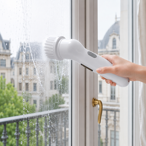 Industrial Cordless Spin Scrubber As Rechargeable Cleaning <b>Brush</b> Electric Power Scrubber for Bathroom Kitchen Tile - Product Image 5
