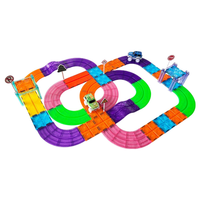 Nouveaux blocs de construction magnétiques en plastique colorés pour enfants avec aimants de 4 cm, 2024