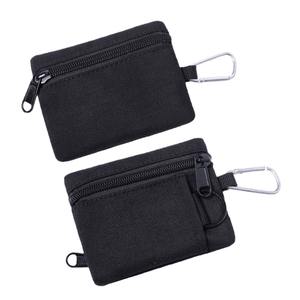 Vente en gros Petite pochette de taille Porte-clés Mini porte-cartes porte-clés portable Sac de ceinture à fermeture éclair de voyage Porte-monnaie tactique Porte-monnaie - Product Image 4