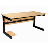 Bureau double moderne en bois pour lycée, salle de classe, appartement, hôpital