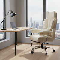 Silla de Oficina de Cuero Estándar para Licitaciones Gubernamentales, Pedidos al por Mayor, Certificación BIFMA EN1335, Logotipo Personalizado, OEM, ODM